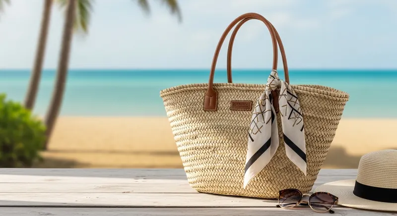 straw tote bag - promotional merchandise